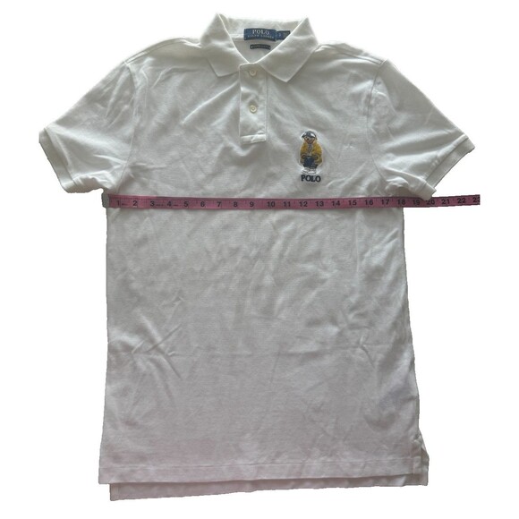 Polo Ralph Lauren Teddy Bear Shirt S/S Men Small Slim Fit White Streetwear Bear - Picture 7 of 13